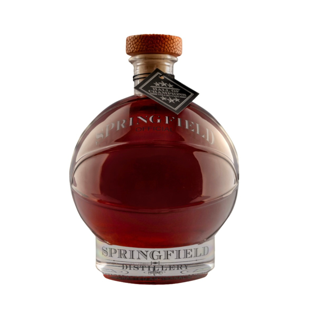Springfield Basketball Decanter Bourbon Whiskey 750ml, Hand-Blown Glass Basketball