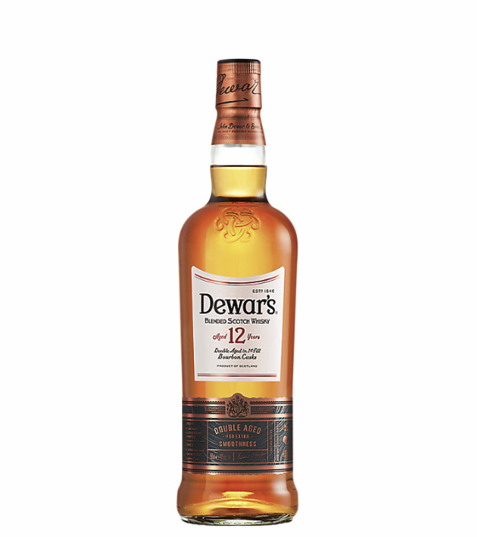 Dewar’s Blended Scotch Double Aged 1st Fill Bourbon Casks 12 Yr 80 Proof