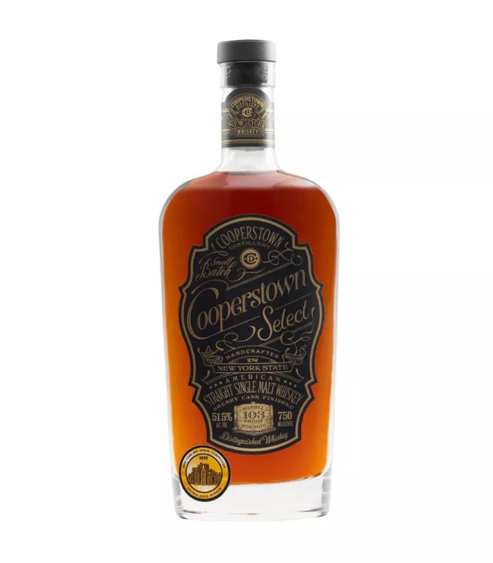 Cooperstown Select Straight American Single Malt Whiskey 750ml, Sherry Cask Finished