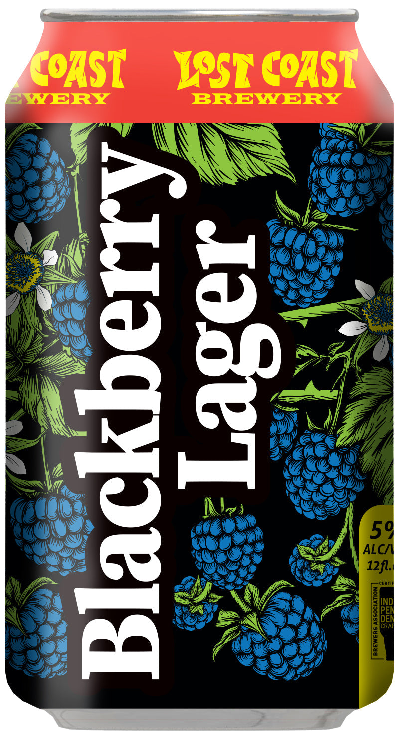 Lost Coast Brewery Brombeere BlackBerry Lager 12 oz Can (24 Pack)