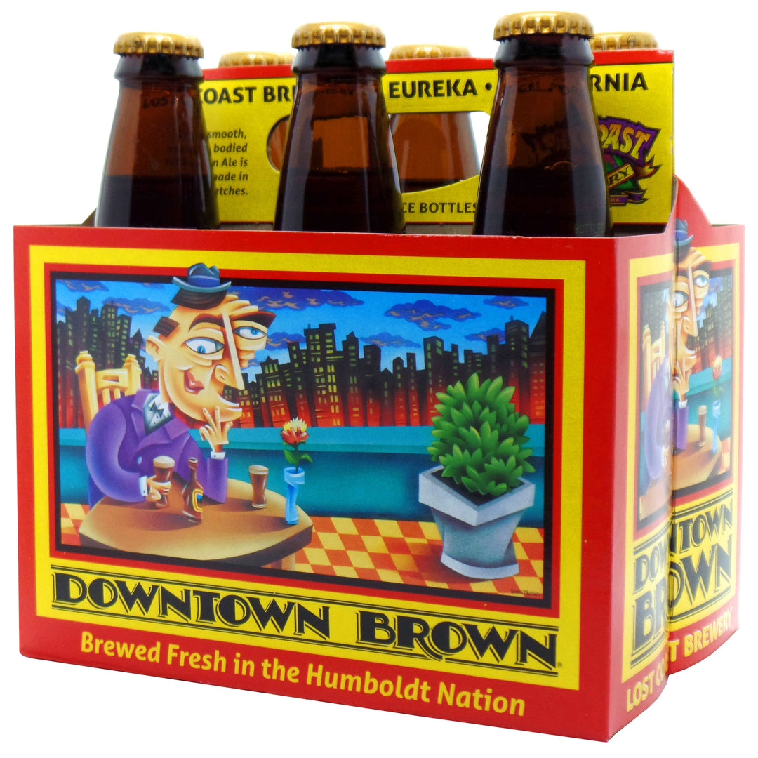Lost Coast Brewery Downtown Brown 12 oz (24 Pack)