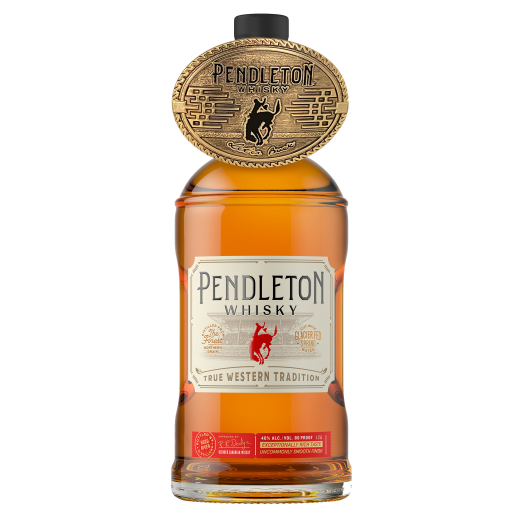 Pendleton Canadian Whisky with Belt Buckle 1.75L, The Gift That Comes with a Trophy
