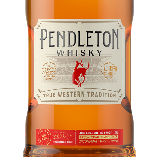 Pendleton Canadian Whisky with Belt Buckle 1.75L, The Gift That Comes with a Trophy