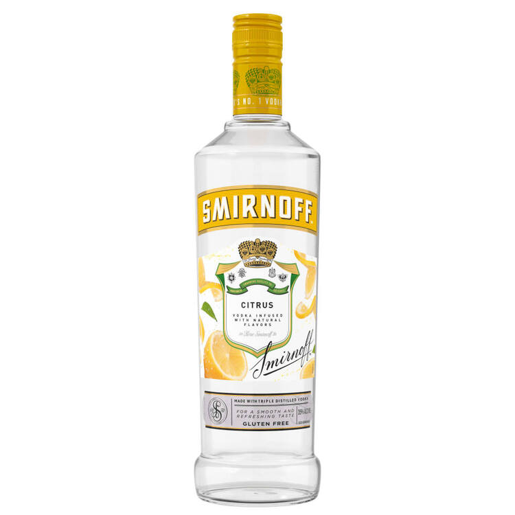 Smirnoff Citrus Flavored Vodka 750ML