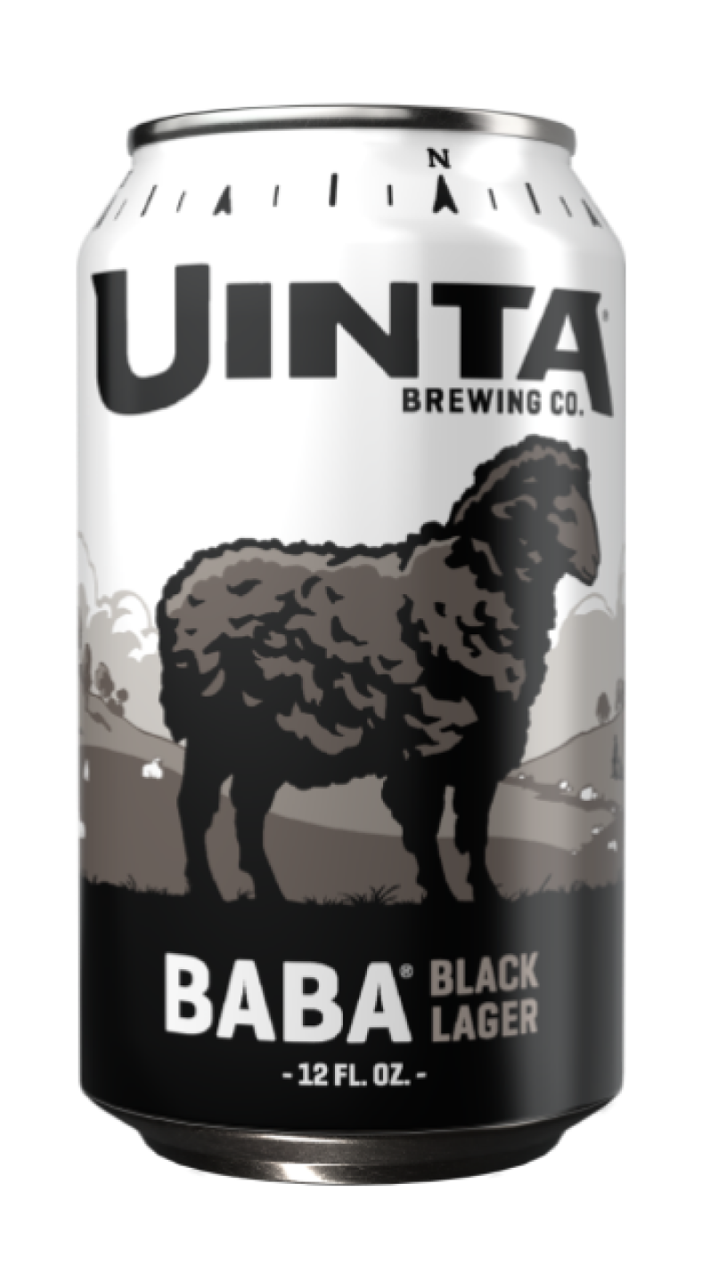 Uinta Brewing Company Baba Black Lager 12 oz Can (24 Pack)