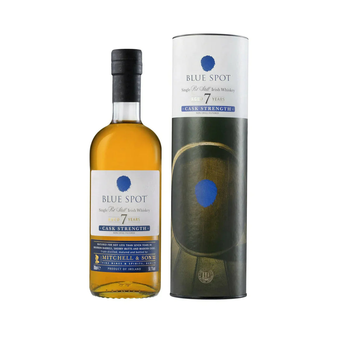 BLUE SPOT 7 Year Old Cask Strength Single Pot Still Irish Whiskey