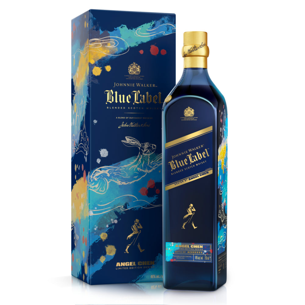 Fast Label Rabbit Johnnie Walker Blue Label Year of the Rabbit By Angel Chen – Liquor & Beers
